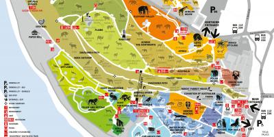 Зоопарк в Праге на карте