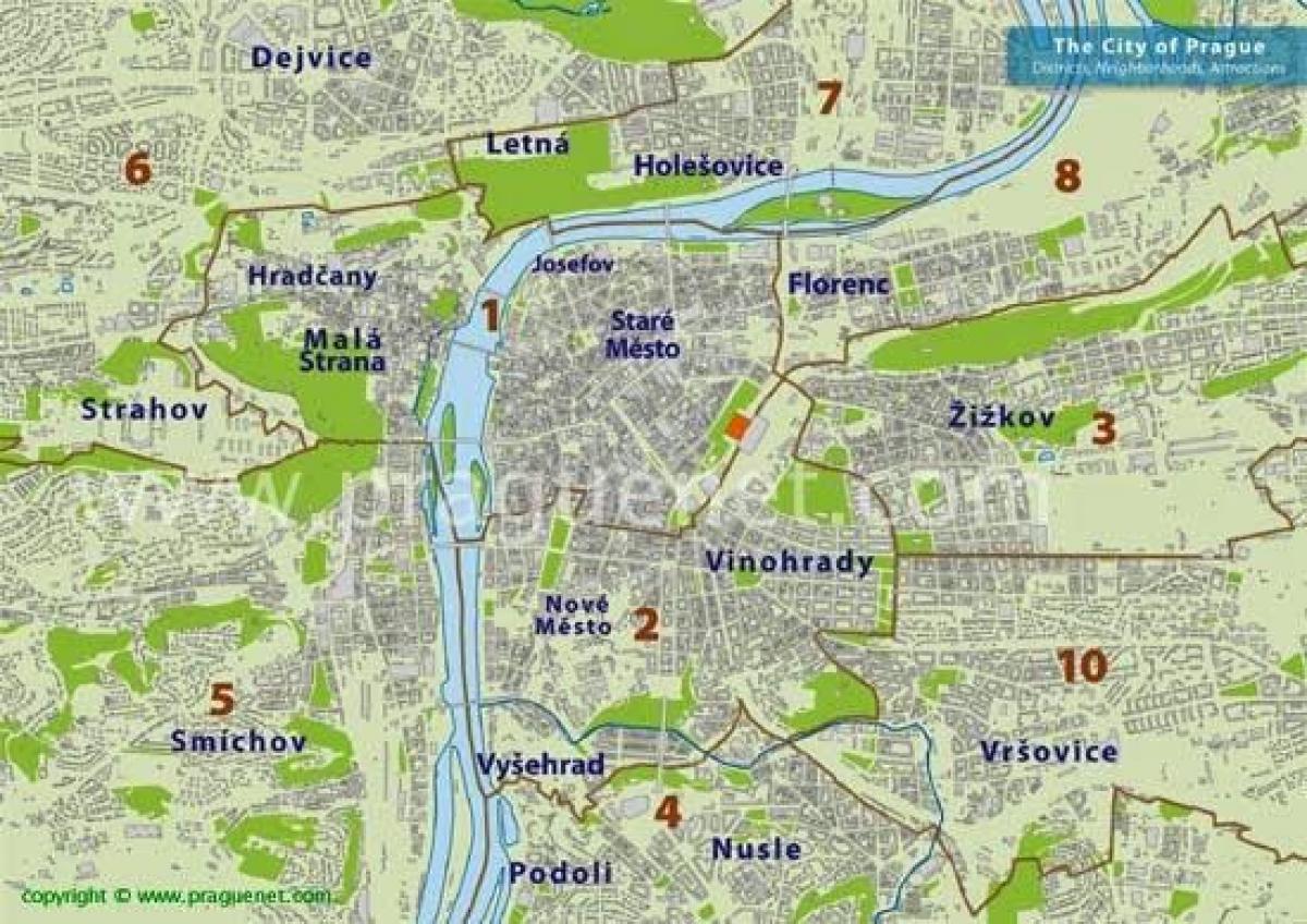 Прага карте