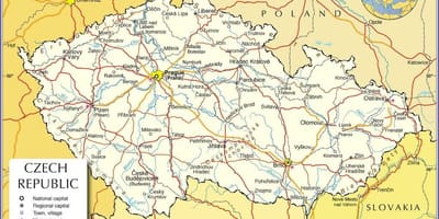 Прага Чехия карта