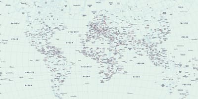 Показать Прага на карте мира