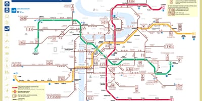 Пражского метро карте