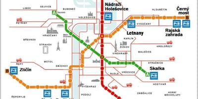 Пражский парк и покататься на карте