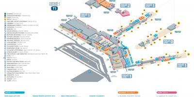 Терминал 1 аэропорта Праги карте