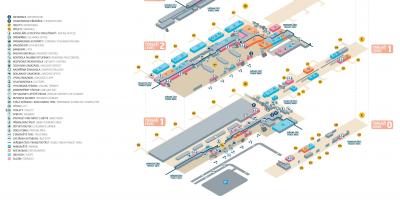 Карта Праги аэропорт терминал 2