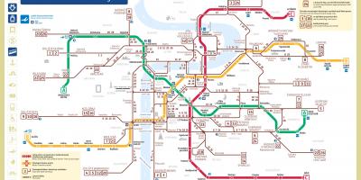 Пражский трамвай и метро карта