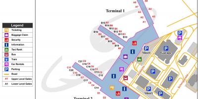 Карта аэропорта имени Вацлава гавела 