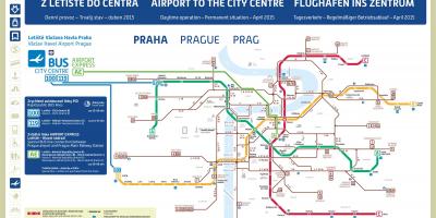 Карту метро Аэропорт Прага карта 
